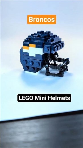 LEGO Denver Broncos mini helmet 🏈 #nfl #football #lego #broncos