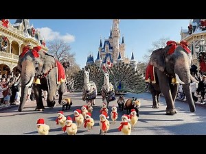 Disneyland Christmas Jungle Parade 2025 | Most Beautiful Parade Ever! 4K LIVE