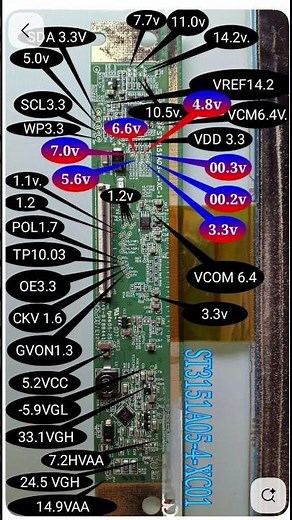 LCD panel pin out #experiment #electric #electronic #electrical #zenerdiode #diode #electrician