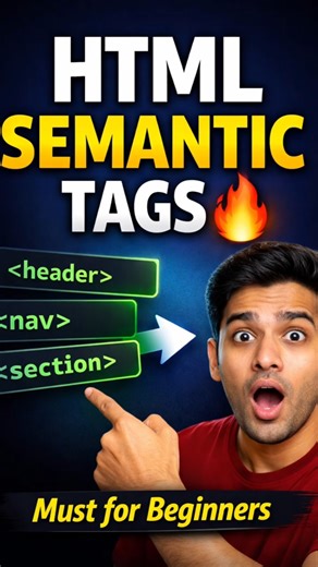 HTML Semantic Tags Explained | header nav section footer | CODER