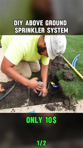 DIY Above Ground Sprinkler System for Lawn Care