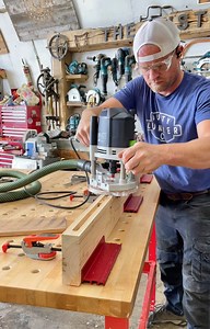 656K views · 4.5K reactions | Cutting some slots for panels using mortising pins on the router. Yes I should have used an upcut bit to clear the sawdust upwards and into the vacuum but still got the job done  | The Dusty Lumber Co. | Facebook