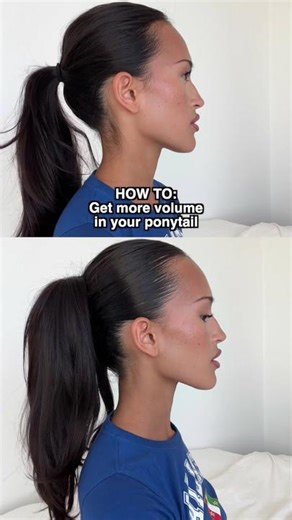 The easiest method that you need to try to elevate your ponytails! #slickback #hairstyle #tutorial #howto
