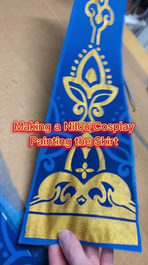 Creating Nilou Cosplay: Fabric Design Tutorial with Cricut Sticker Paper