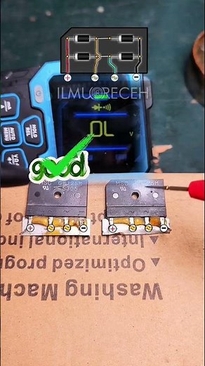 testing 2 bridge rectifier #electronics #diode #techasmr