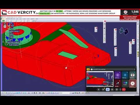 Design test Remastering CAD-VERCITY [ Automobile and Product design Training Center] #catia #ugnx