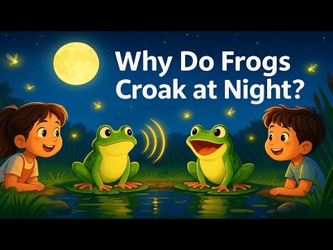 🌙 Why Do Frogs Croak at Night? | Fun Science for Curious Kids!