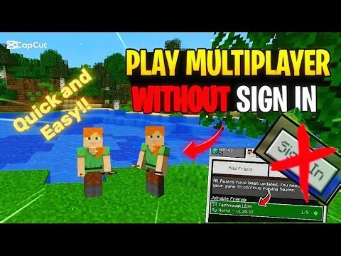 How to play multiplayer in Minecraft PE without signing in 👀🌚👌