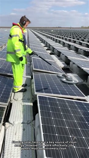 How Floating Solar Farms Get Professionally Cleane