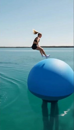 She Beat the Impossible Water Course Without Falling! 😱