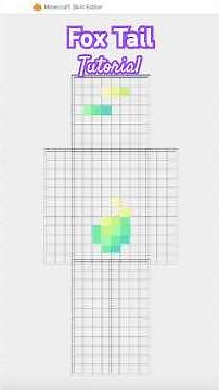 How to Make Fox Tails for Minecraft Skins!