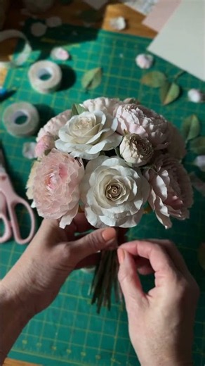 Paper Flower Bouquet Tutorial 💐 | Stunning Wedding Decor Idea