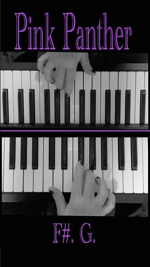 Pink panther theme piano, main riff, #piano