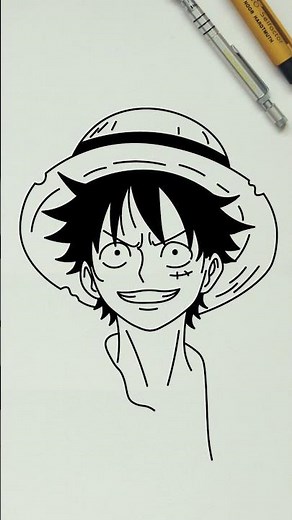 COMMENT DESSINER LUFFY | ONE PIECE | Étape par Étape Simple et Facile