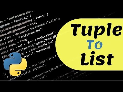 Python Tuple To List | How to Convert Tuple To List | FREE Python Course