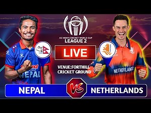 Nepal vs Netherlands Cricket Live Score & Commentary | Icc cwc League 2 | Nep vs Ned Live | Cricfoot