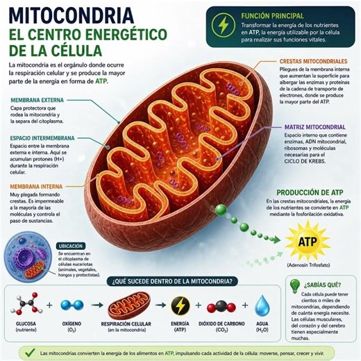 Respiración Celular Etapas, Función y Importancia 🧬 Explicado Fácil