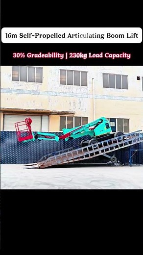 30% Slope Climbing! Articulating Boom Lift Off-Road Demonstration