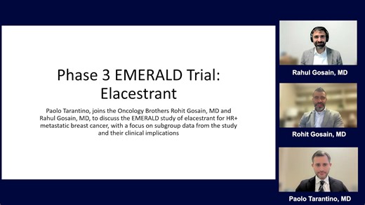 EMERALD subgroup analysis: Elacestrant in endocrine-sensitive disease | Targeted Oncology - Immunotherapy, Biomarkers, and Cancer Pathways