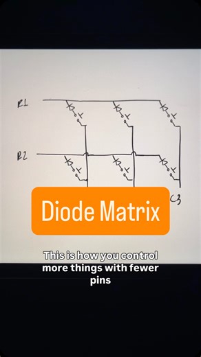 Volcurim Electronics | The diode matrix is one of the classic circuits that electronics engineers have in their toolbox. It has plenty of applications both in... | Instagram
