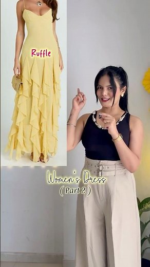 Women Dress Names 👗 | Corset, Off-Shoulder, Ruffle & More #ytshorts