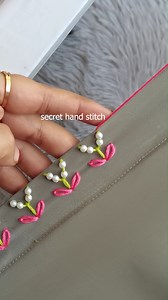 40K views · 282 reactions | very simple pearl lace embroidery easy stitch #sewing #reelsviralシ | Secret Hand Stitch | Facebook