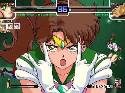 Sailor Moon, Sailor Mars, Sailor Venus, and Sailor Jupiter (Me) Vs Shin Bison