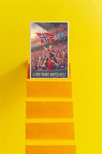 Norway Father Son Soccer Digital Poster, Norwegian Football Fan Art - Etsy