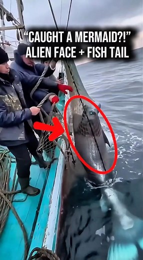 Watch this unbelievable real footage of Russian fishermen who caught a mysterious mermaid with an alien-like face! The creature struggles violently as they try to hold it in their net. Is it real or just a bizarre sea legend? Watch till the end and decide for yourself! 🔔 Don’t forget to like, comment, and subscribe for more shocking and mysterious encounters! #Mermaid #AlienFace #RussianFishermen #RealEncounter #SeaMystery #UnbelievableCatch #Sora2 #MysteryCreature #ViralVideo #RealFootage | PI