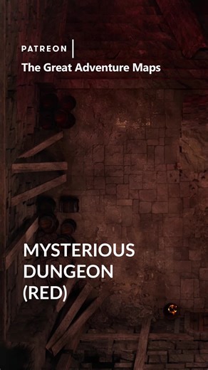 Mysterious Dungeon | Animated Battlemap for Tabletop RPG Game #foundryvtt #roll20 #dungeonsanddragons #dungeonmaster #dnd5e #battlemaps #dungeonmasterguide