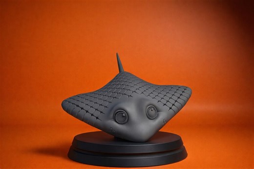 Flexible Articulated Fish Cartoon 3D Model STL / Printable Model - Etsy