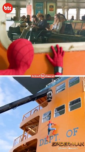 1.4M views · 10K reactions | Who needs gravity? ️ Witness Spider-Man's thrilling transformation from stunt to sky-high action! #SpiderMan #CGIMagic #HeroicMoments #MovieAlchemy #EpicScenes | Behind the Cameras | Facebook