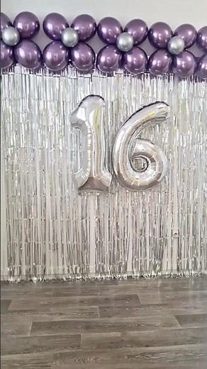 Decoración Fácil con Globos y Cortinas Metálicas | Idea Económica para Cumpleaños y Eventos 🎉