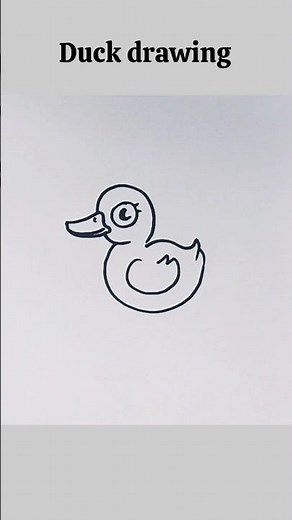 how to draw a duck easy step by step #drawing