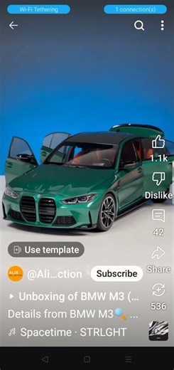 Details from BMW scale model