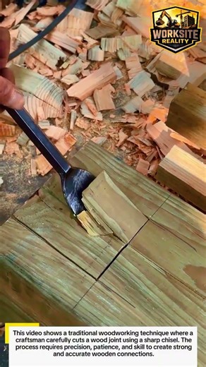 Perfect Wood Joint Cutting with Chisel | Traditional Woodworking Technique