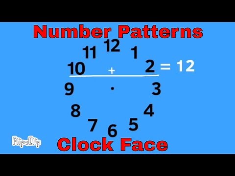 Clock Face Number Patterns
