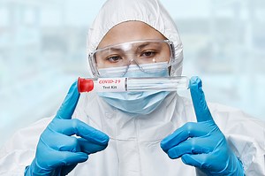 Healthcare , Medical has a PCR test Coronavirus COVID-19, collection...