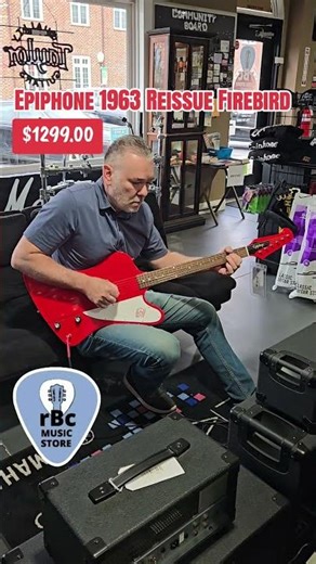 1963 Reissue Epiphone Firebird Demo #epiphonefirebird #rbcmusicstore #electricguitar #epiphoneguitar