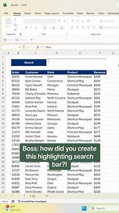 16K views · 191 reactions | How to insert a highlighting search bar into your worksheet. 勞 #exceltips #tutorial #Excel #scribe #scribehow | Excel Dictionary | Facebook