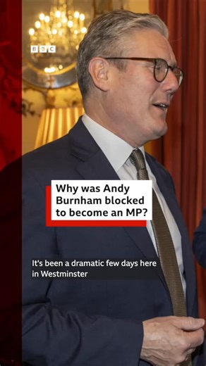 BBC News UK on Instagram: "Greater Manchester Mayor Andy Burnham has been blocked from becoming an MP. The Labour party's national executive committee (NEC), which includes UK prime minister Sir Keir Starmer, denied him from standing, saying the block on him running as the Labour candidate in Gorton and Denton would "avoid an unnecessary mayoral election". Burnham, a former minister, is widely seen as a potential leadership challenger to Starmer should he return to Westminster. Tap the link in @