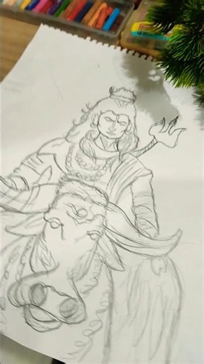 Bhole baba sketch#creativechitransh#art#artskills#drawing#creativepassion