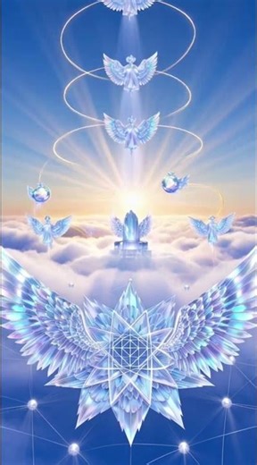 Angelic Connection and Spiritual Elevation | Celestite Cloud Realm | Psytrance Sacred Geometry