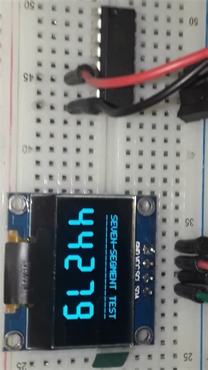 I2C SSD1306 Driver for STC8G1K17 | Scalable 7-Segment Digits (STC8G1K08 Compatible)