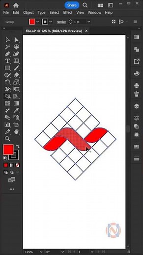 How to create Z Logo design in adobe illustrator || Illustrator Tutorial 2025