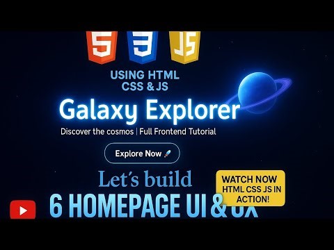 Wow I created insane homepage using html css and js.🔥
