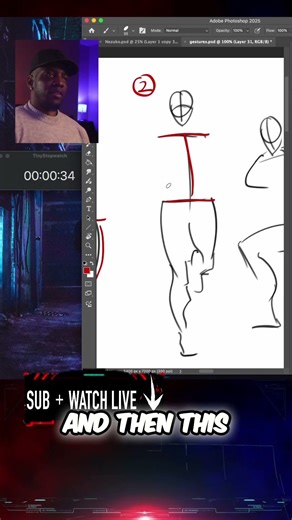 Mastering the 2nd Gesture Drawing: Shoulders, Hips, and Legs Explained!