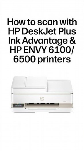 How to scan | HP DeskJet and HP ENVY 6100, 6500 printers #shorts
