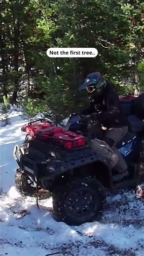 More Trees🌲👌 #atv #offroad #sportsman #mountains #freedom #offroadrigs #snow #stuck #trailtherapy