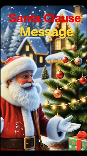 A Beautiful Message from Santa to the World 🎄❤️#christmas